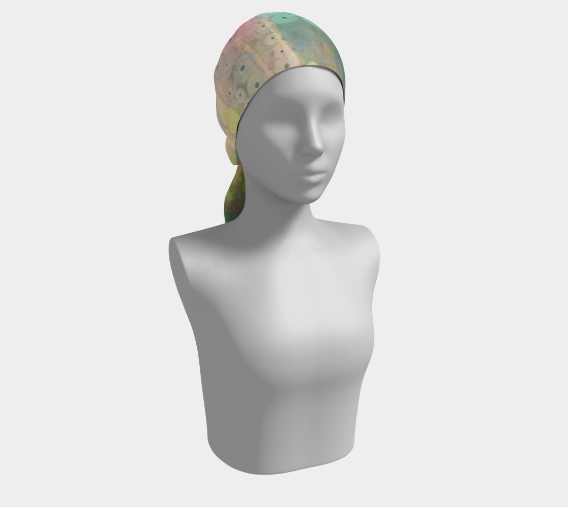 Long Head Scarf, Neck Scarves, Silk Scarf, Summer Fashion Accessories, Chemo Head Cover, Gift for Mom, Art Scarf