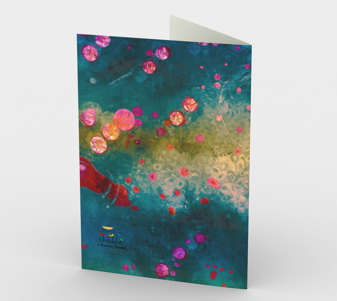 Colorful Card Set with Art by Claire Bull, Famous Quote by Willa Cather, Frameable Greeting Cards